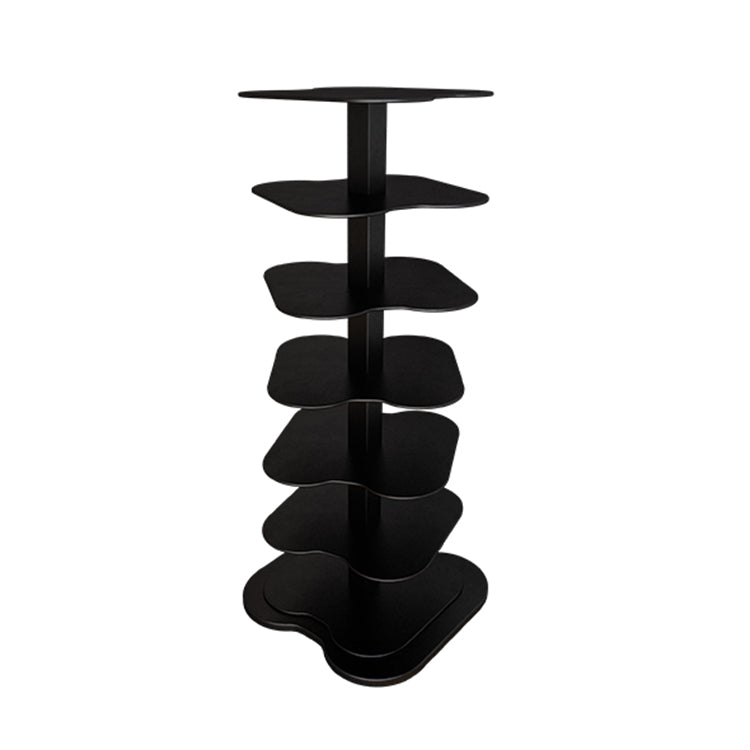 Libreria aperta in metallo in stile contemporaneo per soggiorno