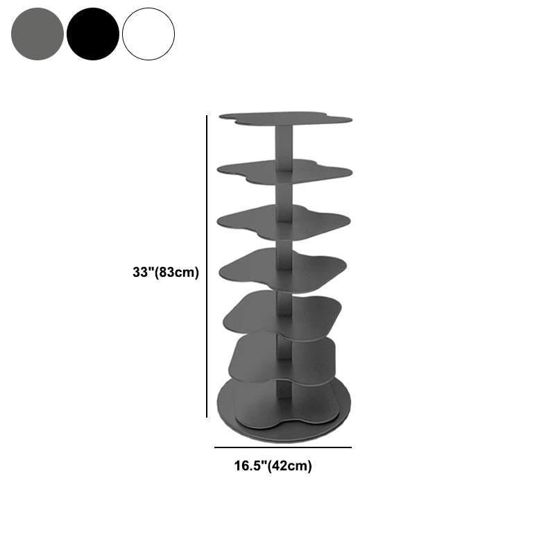 Libreria aperta in metallo in stile contemporaneo per soggiorno