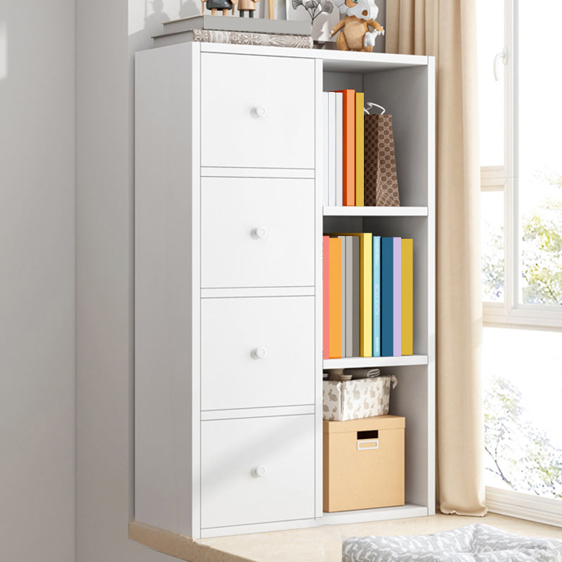 Modern & Contemporary Shelf Bookcase Closed Back Bookshelf for Office