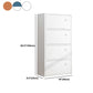 Modern & Contemporary Shelf Bookcase Closed Back Bookshelf for Office