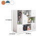 Modern & Contemporary Shelf Bookcase Closed Back Bookshelf for Office