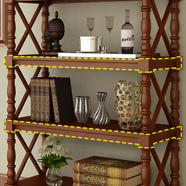 Rectangle Open Bookcase Modern Solid Wood Storage Bookshelf for Home Clearhalo 'Bookcases' 'furn' 'furn_bookcases' 'Furniture' 'Office Furniture' 5121065