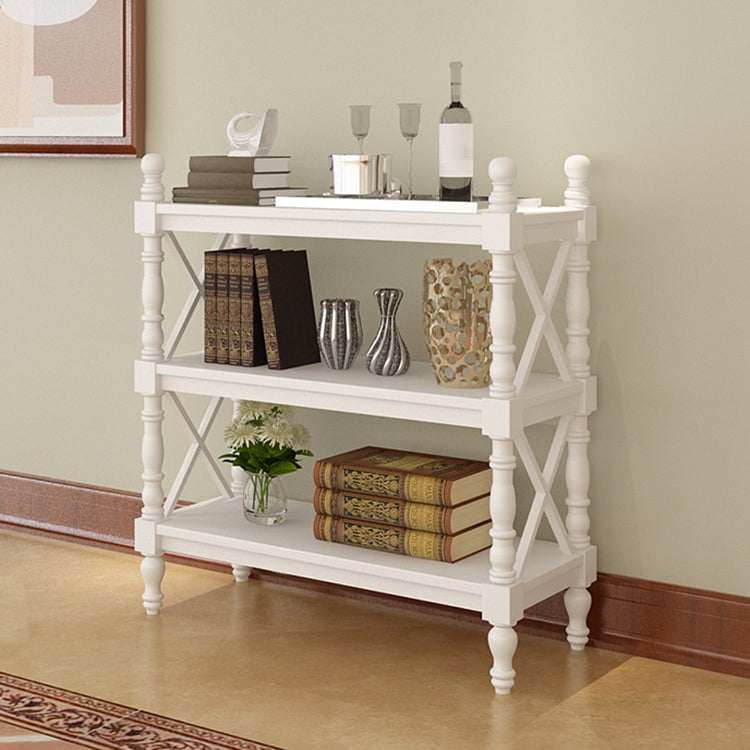 Rectangle Open Bookcase Modern Solid Wood Storage Bookshelf for Home White Clearhalo 'Bookcases' 'furn' 'furn_bookcases' 'Furniture' 'Office Furniture' 5121071