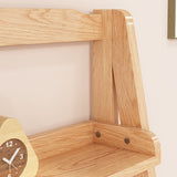 Libreria di libreria di gomma a scala aperta contemporanea libreria verticale in legno