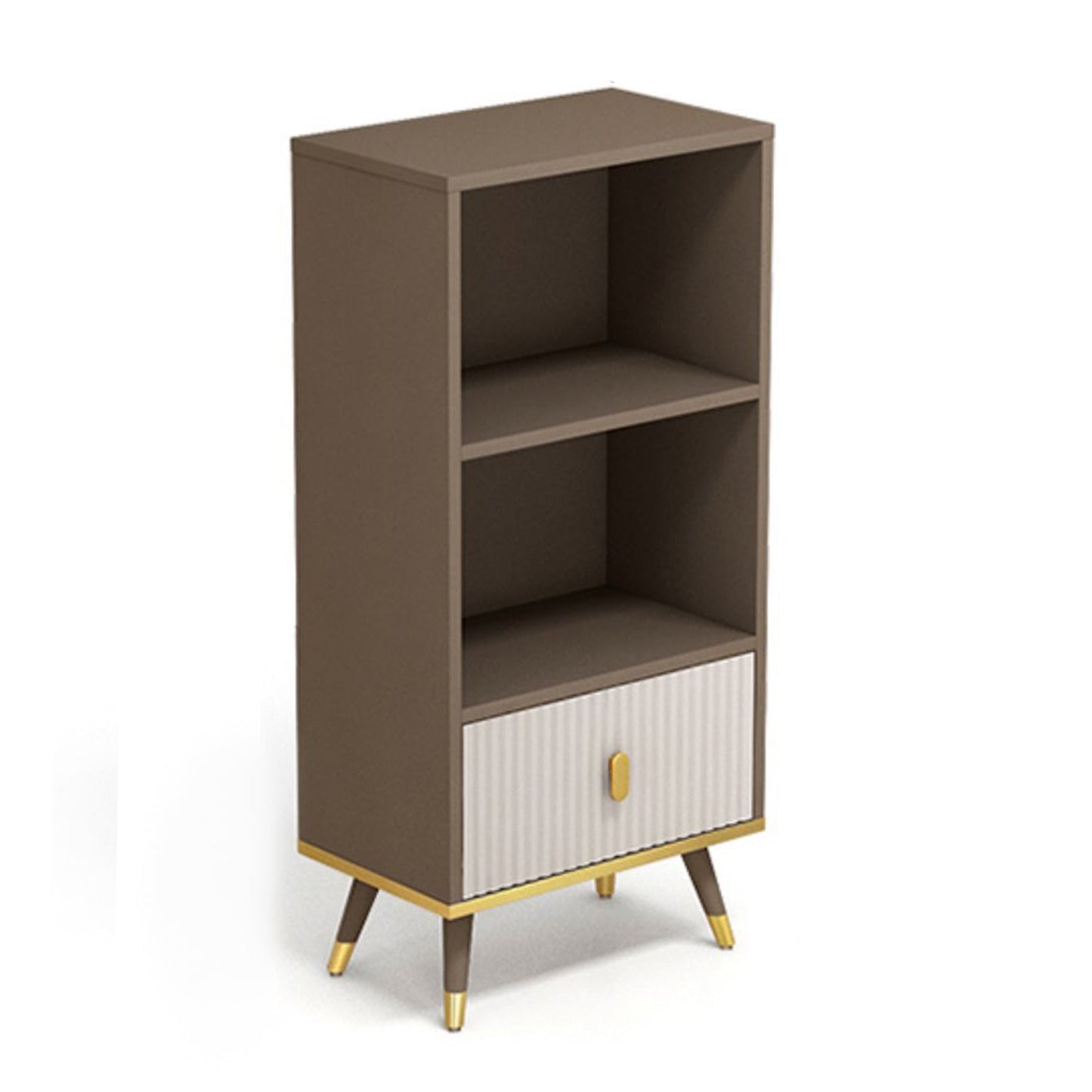 Libreria di legno moderna di libreria moderna di rettangolo con cassetti