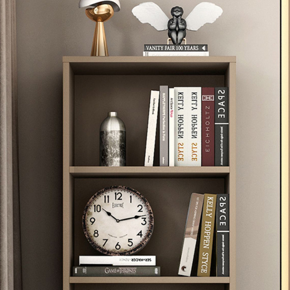 Libreria di legno moderna di libreria moderna di rettangolo con cassetti