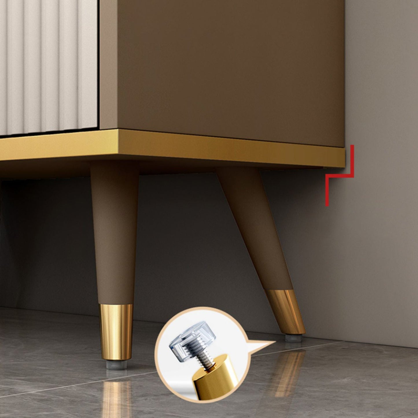 Libreria di legno moderna di libreria moderna di rettangolo con cassetti