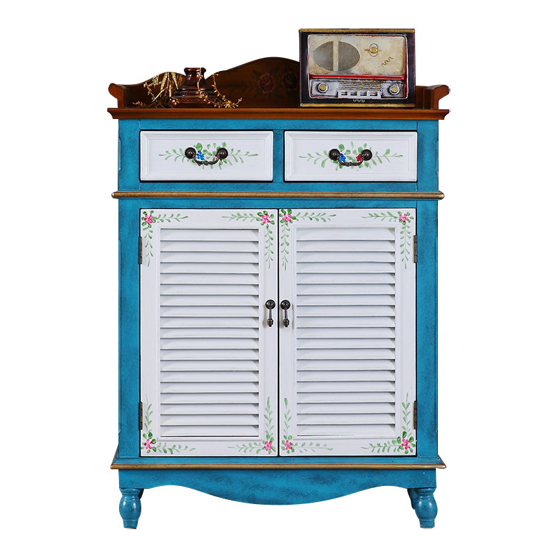 Server da pranzo in legno contemporaneo con cassetti sideboard di finitura antica per sala da pranzo