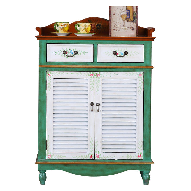 Server da pranzo in legno contemporaneo con cassetti sideboard di finitura antica per sala da pranzo