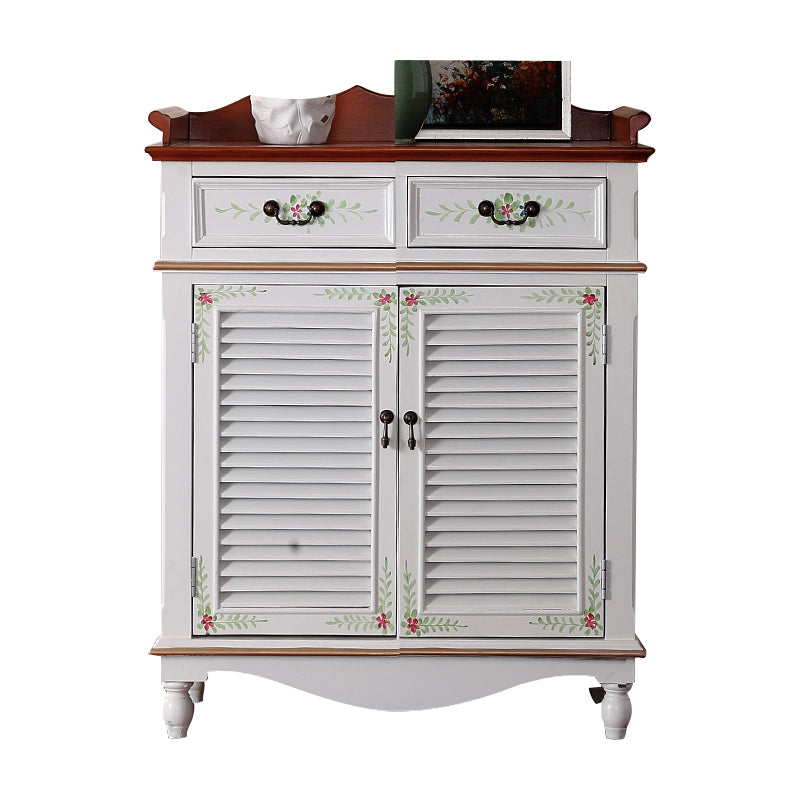 Server da pranzo in legno contemporaneo con cassetti sideboard di finitura antica per sala da pranzo