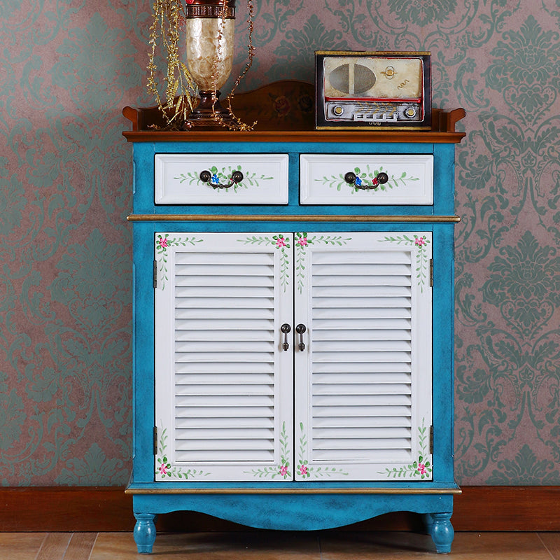 Server da pranzo in legno contemporaneo con cassetti sideboard di finitura antica per sala da pranzo
