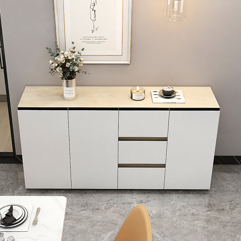 Sideboard in legno ingegnerizzato a 3 cassetto glam per soggiorno per soggiorno