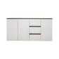 Sideboard in legno ingegnerizzato a 3 cassetto glam per soggiorno per soggiorno