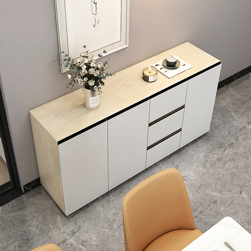 Sideboard in legno ingegnerizzato a 3 cassetto glam per soggiorno per soggiorno