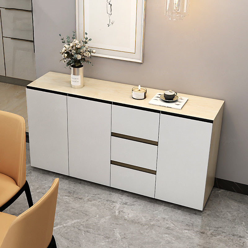 Sideboard in legno ingegnerizzato a 3 cassetto glam per soggiorno per soggiorno