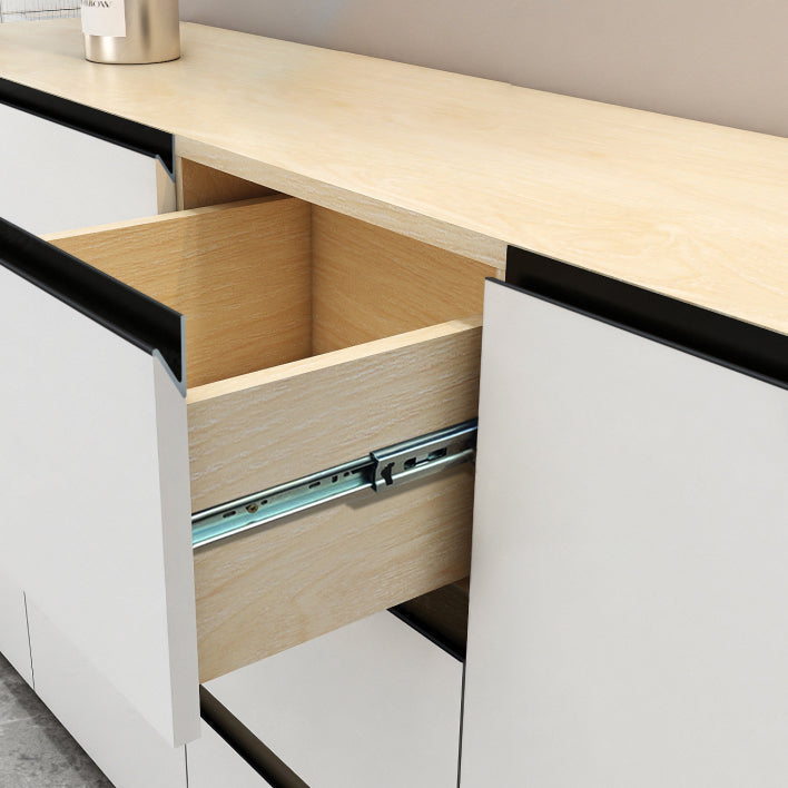 Sideboard in legno ingegnerizzato a 3 cassetto glam per soggiorno per soggiorno