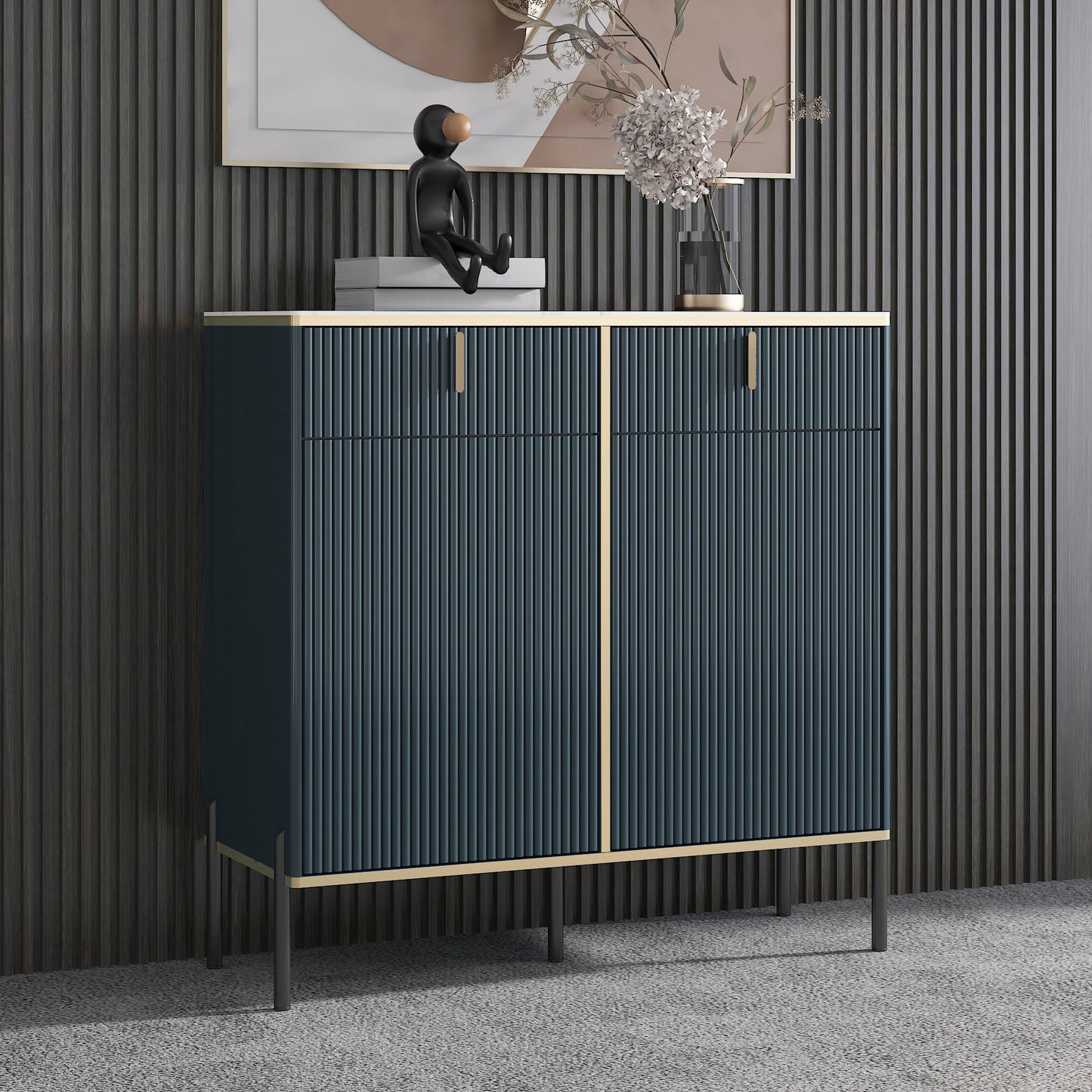 Server per pranzo in pietra contemporaneo server regolabile per soggiorno per soggiorno