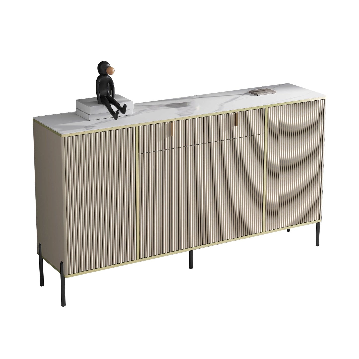 Server per pranzo in pietra contemporaneo server regolabile per soggiorno per soggiorno