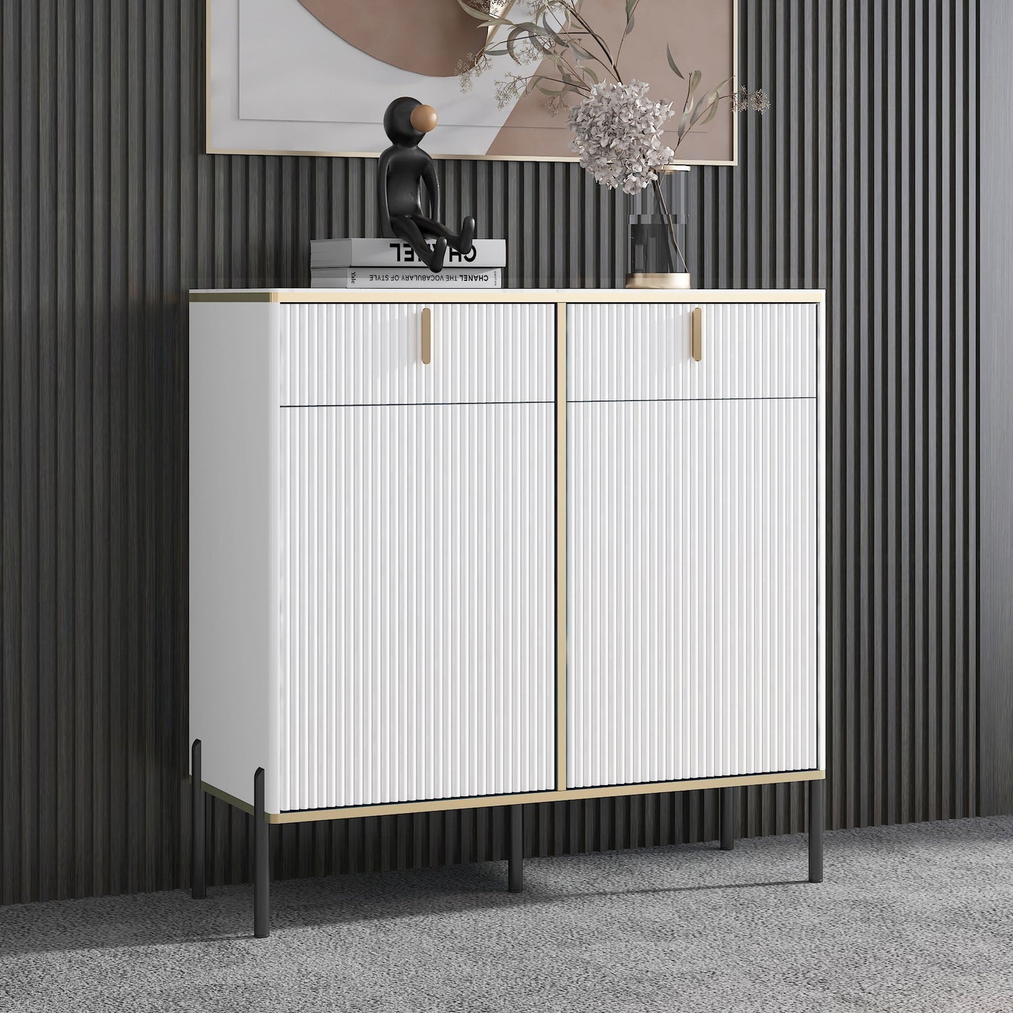 Server per pranzo in pietra contemporaneo server regolabile per soggiorno per soggiorno