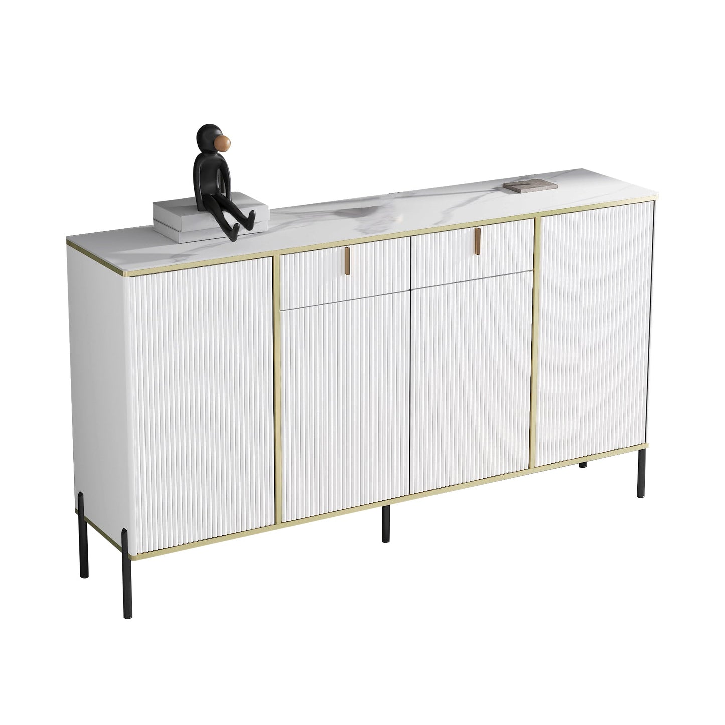 Server per pranzo in pietra contemporaneo server regolabile per soggiorno per soggiorno