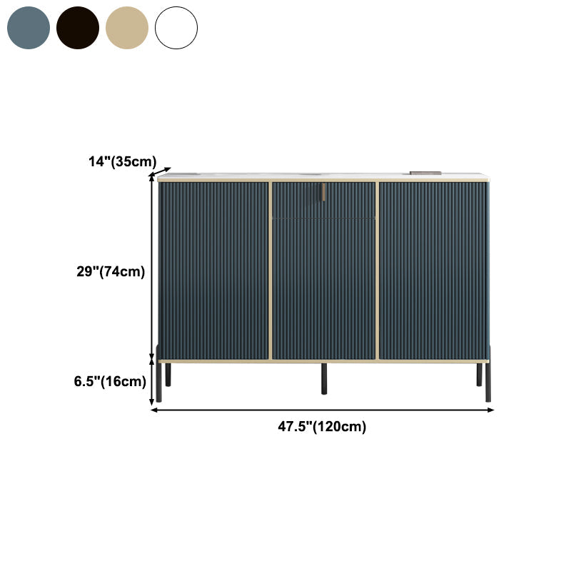 Server per pranzo in pietra contemporaneo server regolabile per soggiorno per soggiorno