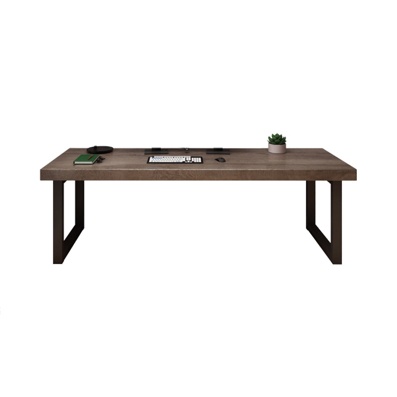 Wooden Contemporary Office Desk Rectangular Office Desk with Sled Base 70.9"L x 27.6"W x 29.5"H Clearhalo 'furn' 'furn_office_desk' 'Furniture' 'Office Desks' 'Office Furniture' 'office_desk' 5122065