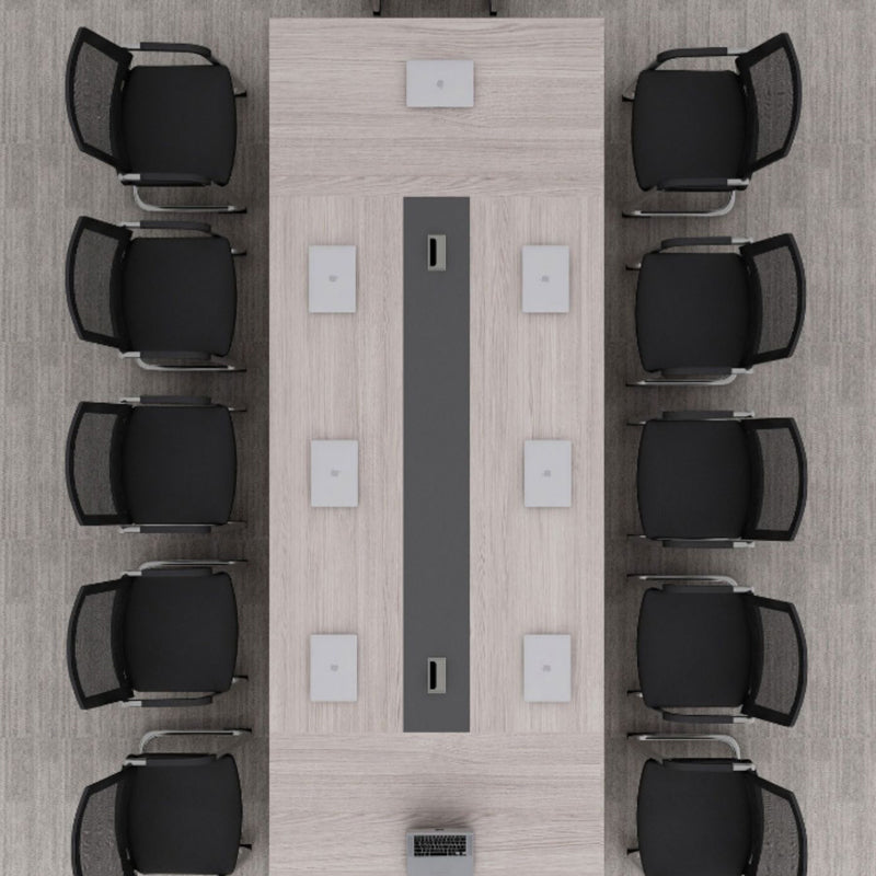 Bureau en bois fabriqué moderne Bureau de bureau rectangulaire avec base en métal