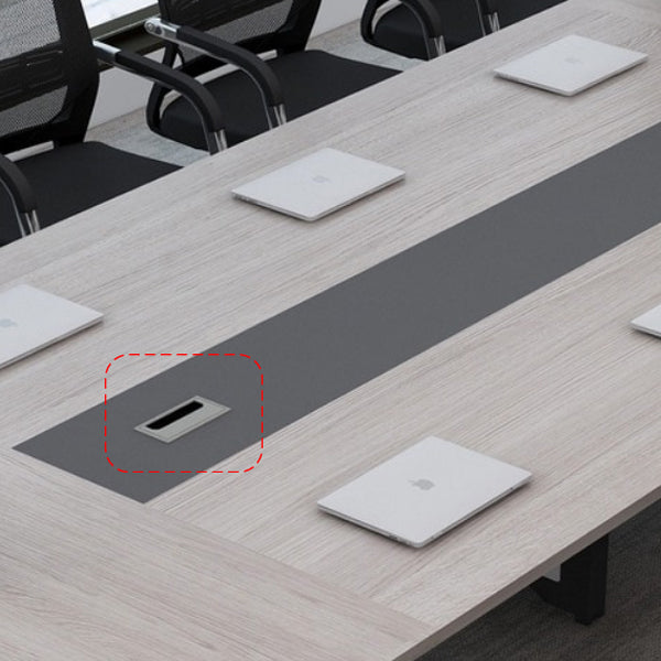 Bureau en bois fabriqué moderne Bureau de bureau rectangulaire avec base en métal