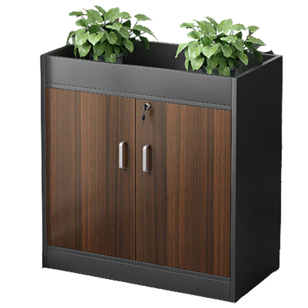 Houten boekenkast met deuren eigentijdse boekenplank voor thuiskantoor