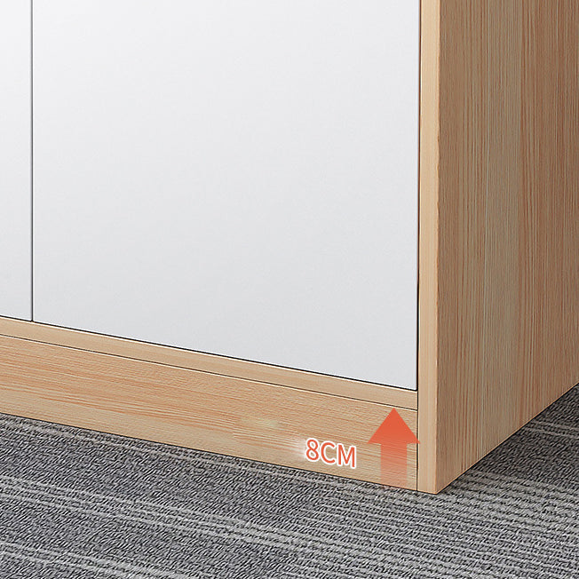 Houten boekenkast met deuren eigentijdse boekenplank voor thuiskantoor