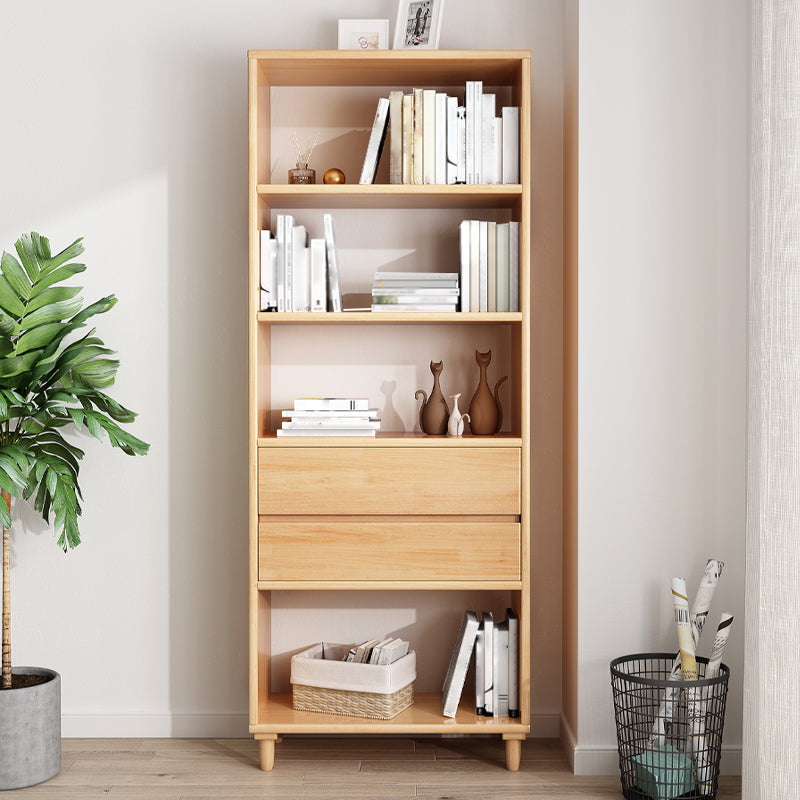 Standard Bookshelf Wooden Shelf Bookcase, 23.62" L x 11.81" W x 66.93" H