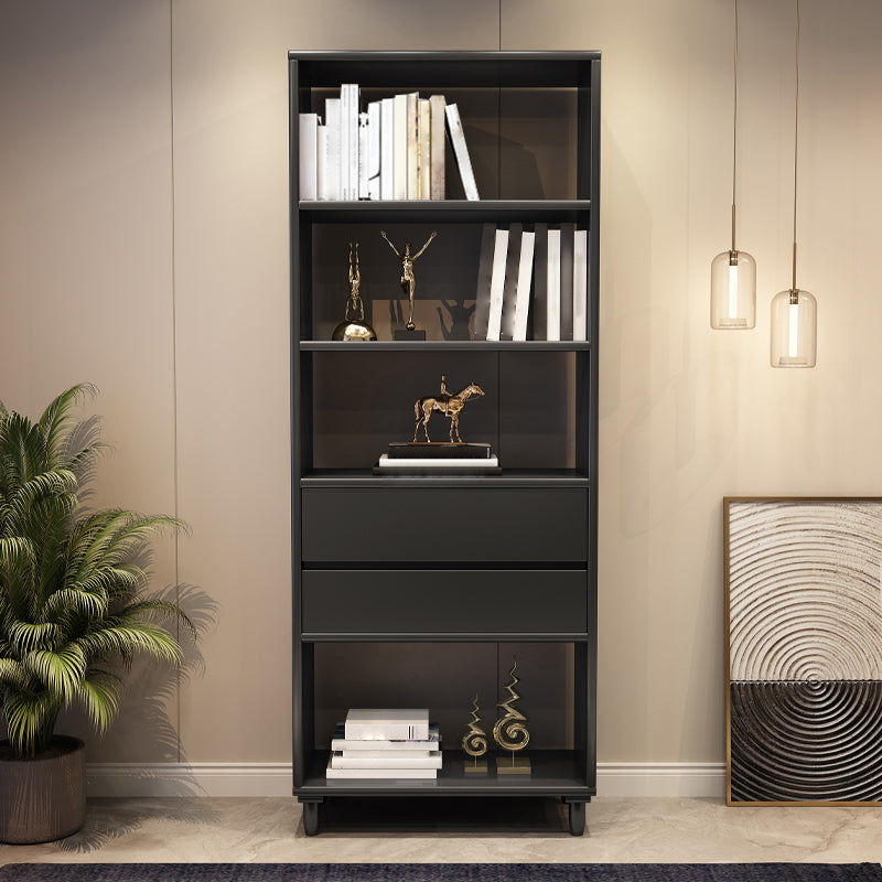 Standard Bookshelf Wooden Shelf Bookcase, 23.62" L x 11.81" W x 66.93" H