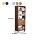 Standard Bookshelf Wooden Shelf Bookcase, 23.62" L x 11.81" W x 66.93" H