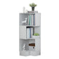 Corner Shelf Bookcase Vertical Closed Back Bookshelf for Office