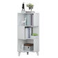 Corner Shelf Bookcase Vertical Closed Back Bookshelf for Office