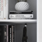 Corner Shelf Bookcase Vertical Closed Back Bookshelf for Office