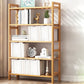 Etagere Bücherregal Bamboo Open Back Regal Bücherregal für den Studienraum