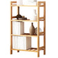 Etagere Bücherregal Bamboo Open Back Regal Bücherregal für den Studienraum