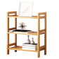 Etagere Bücherregal Bamboo Open Back Regal Bücherregal für den Studienraum