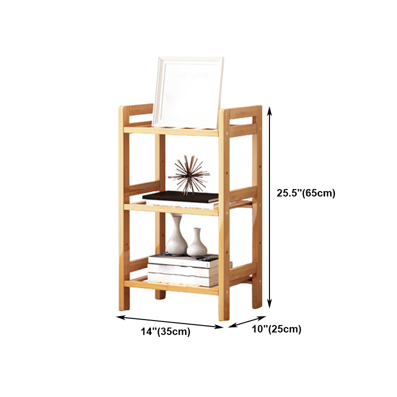 Etagere Bücherregal Bamboo Open Back Regal Bücherregal für den Studienraum
