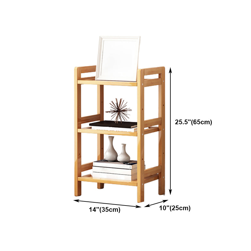 Etagere Bücherregal Bamboo Open Back Regal Bücherregal für den Studienraum