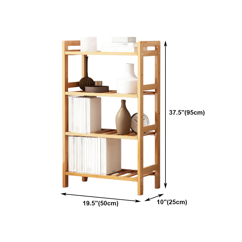 Etagere Bücherregal Bamboo Open Back Regal Bücherregal für den Studienraum