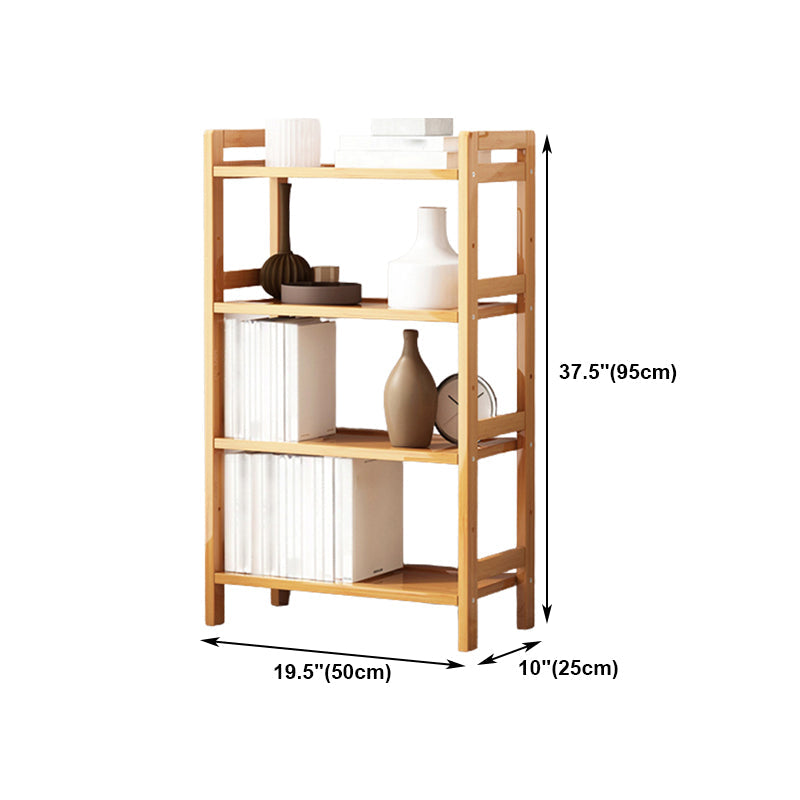 Etagere Bücherregal Bamboo Open Back Regal Bücherregal für den Studienraum