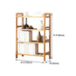 Etagere Bücherregal Bamboo Open Back Regal Bücherregal für den Studienraum