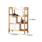 Etagere Bücherregal Bamboo Open Back Regal Bücherregal für den Studienraum
