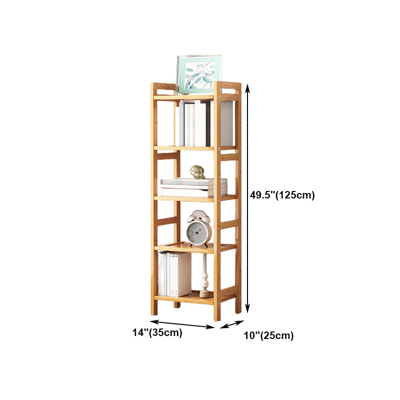 Etagere Bücherregal Bamboo Open Back Regal Bücherregal für den Studienraum
