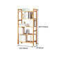 Etagere Bücherregal Bamboo Open Back Regal Bücherregal für den Studienraum
