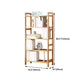 Etagere Bücherregal Bamboo Open Back Regal Bücherregal für den Studienraum