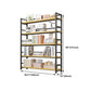 Etagere Bookshelf Modern Open Back Shelf Bookcase for Home Office