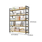 Etagere Bookshelf Modern Open Back Shelf Bookcase for Home Office